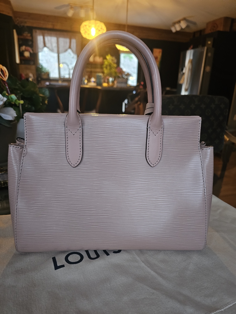 Louis Vuitton Pink Epi Leather Small Top-Handle Bag